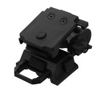 ULTECHNOVO Supporto per Torcia Elettrica per Casco, Supporto per Lampada da Testa, Base per Lampada da Casco in Nylon Plastica Nero, Compatto, per Ciclismo e Lavoro, Migliora la Sicurezza