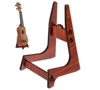 ULTECHNOVO Supporto Portatile e Forte Supporto Facile da Trasportare in Legno Marrone Design Pieghevole Colore Casuale Stili multipli per Ukulele per Piccoli Stili multipli
