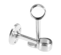 ULTECHNOVO Supporto Staffa Per Asta Armadio in Acciaio Inossidabile 25 Mm Resistente Antiruggine, Base Stabile Per Bastone Tende, 2 Pezzi Per Montaggio Armadio e Tende Sospese