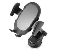 ULTECHNOVO Supporto Telefono Auto con Aspiratore Forte e Porta Cellulare Stabile per Pannello Strumentazione e Parabrezza Montaggio Facile e Sicuro per Auto Nero