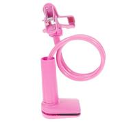 ULTECHNOVO Supporto Telefono Cellulare con Doppia Morsa e Base a Vite Regolabile Adatto Smartphone e Tablet Clip per Scrivania e Tavolo Rosa