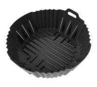ULTECHNOVO Tappetino in Silicone per Friggitrice ad Aria, Resistente al Calore, Forma Circolare, Design Elegante, Risparmia nella Pulizia, Accessorio Riutilizzabile per Cucina