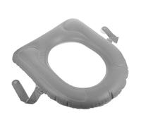 ULTECHNOVO Tappetino Wc Gonfiabile Copriwater Gonfiabili Cuscino Per Sedia Da Toilette Cuscino Del Comò Sul Comodino Fodere Per Cuscini Del Sedile Del Water Cuscini Da Bagno Grigio Pvc