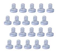 ULTECHNOVO Tappi in Silicone Trasparenti da Incasso per Mobili, 300 Pezzi | Montaggio a Pressione senza Colla, Effetto Quasi Invisibile, per Ante, Tavoli in Vetro e Specchi