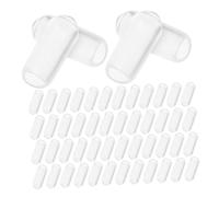 ULTECHNOVO Tappi Terminali per Archetto in Gomma Trasparente 200 Pezzi, Copri Piedi Fascia Diametro Interno 2,5 Mm, Protezioni per Cerchietti Fai da Te per Uso Quotidiano e Accessori