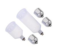 ULTECHNOVO Tazze per Aerografo in Plastica Resistente alla Corrosione Vasetti Vernice con Alimentazione gravità Ricambio Versatile per Artisti e Pittura Dettagliata e Ampie Aree