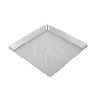 ULTECHNOVO Teglia Pizza Quadrata Alluminio Forata con Rivestimento Antiaderente Circolazione Aria per Resistente e Forno
