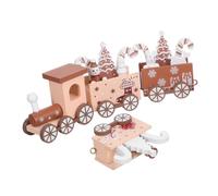 ULTECHNOVO Trenino Natalizio in Miniatura Decorazione da per Natale Festivo con Pupazzo Regalo per Decorazioni Natalizie
