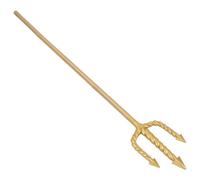 ULTECHNOVO Tridente da Diavolo in Plastica Oro Design Intrecciato, Facile da Montare e Sicuro, per Cosplay e Feste a Tema Halloween