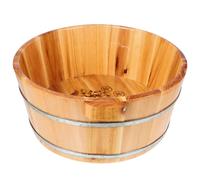 ULTECHNOVO Vasca i Piedi in Legno Comoda e Pratica per Uso Domestico e All'aperto, Ciotola Multifunzione per Pediluvio che Allevia la Fatica