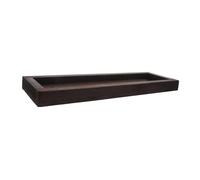 ULTECHNOVO Vassoio Decorativo in Legno Massello Rustico, Portacandele e Stretto per Centrotavola e Organizzatore Bagno, per Arredamento Casa Stile Fattoria