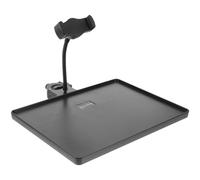 ULTECHNOVO Vassoio di Plastica per Supporto Telefono e Scheda Audio, Porta Strumenti per Treppiede da Terra, Accessorio Multifunzione per Live Streaming e Registrazioni