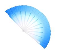 ULTECHNOVO Ventaglio Pieghevole da Danza in Metallo Stile Antico Unico per Performance e Compleanni, Accessorio Raffinato per Ragazzo Ragazza Design Artigianale Blu