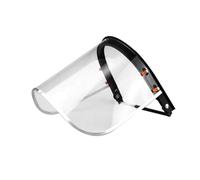 ULTECHNOVO Visiera Protettiva Trasparente per Casco Antispruzzo per Lavori Edili Scudo Facciale Leggero in PVC e Alluminio Trasparenza e Comfort per Saldatura Levigatura e Taglio