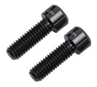 Ultegra - Morsetto per pedivella, M6 x 18 mm, in lega, colore nero/oro, per Hollowtech (confezione da 2) (nero)