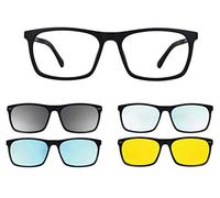 Ultem THEMA U-257 Colore M04 BLU OPACO Montatura per occhiali da vista e sole + 4 CLIP-ON Linea Original “99 John St NYC” Genere UOMO