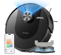 Ultenic D10+ Robot Aspirapolvere Lavapavimenti con Mappatura, Robot Pavimenti 5000Pa, 120Min, Serbatoio Acqua e Polvere Integrato, Controllo APP/Alexa/Siri/IFTTT - Ottimo per Peli di Animali