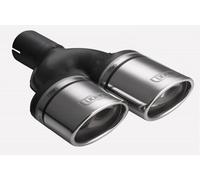 Ulter Cappa di Scarico N2-10-1L/55 SX Ovale Tubo Finale Doppio Spina 55mm