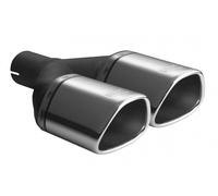 Ulter Sport Cappa di Scarico N2-52 Tubo Finale 2x 125x95mm Doppio Spina 60mm