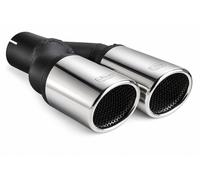 Ulter Sport Doppio Terminale Auspuff Endrohr 2x 70mm con Attacco 55mm