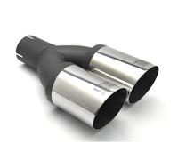 Ulter Sport Terminale di scarico - Rotondo doppio Ø80 mm inclinato - Lunghezza 280 mm - Montaggio - >50 mm
