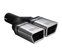 Ulter Sport N2-58* Sport finiture silicone rettangolare Ulter di scarico doppio 86X54X200 escl. Silenziatore in acciaio inox