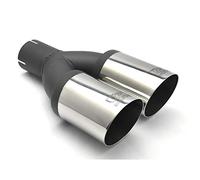 Ulter Sport Terminale di scarico - Rotondo doppio Ø80 mm inclinato - Lunghezza 280 mm - Montaggio - >50 mm