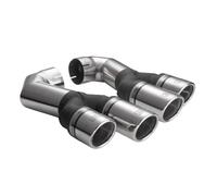 Ulter Sport Tubo Doppio Scarico Duplex Tubo Finale per VW Touareg 2x 70mm