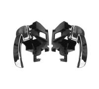 ULTERIS porta interno 80671-4X02B 80670-4X02B ABS Nero Argentato Per Navara | Per and Navara D40 e Pathfinder R51, manico in ABS resistente al usura per una guida fluida(Front Pair)