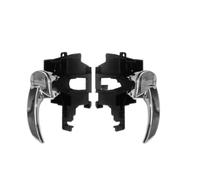 ULTERIS porta interno 80671-4X02B 80670-4X02B ABS Nero Argentato Per Navara | Per and Navara D40 e Pathfinder R51, manico in ABS resistente al usura per una guida fluida(Rear Pair)