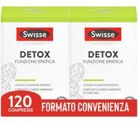 Ultiboost Detox Funzione Epatica - 120 Compresse, Colina, Carciofo, Cardo Marian