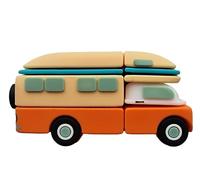Ulticool Chiavetta USB Retro Camper da 32GB - Vintage - per Viaggi, Campeggio, Auto, Camper Bus e Roulotte - Gadget da Viaggio per Adolescenti, Nomadi Digitali e Fan di Vanlife - Ragazze e Ragazzi