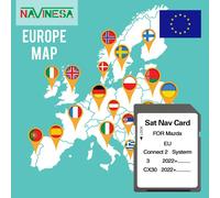Ultima aggiornamento 2024 Mappe Europa Russia Ucraina Turchia Versione Scheda di navigazione GPS SD per Mazda 3/CX30 2022+ Accessori per veicoli