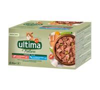 Ultima Cat Nature Paté 40 x 85 g Umido per gatto - Salmone e pesce di mare