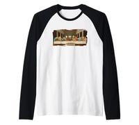 Ultima Cena di Leonardo Davinci Maglia con Maniche Raglan