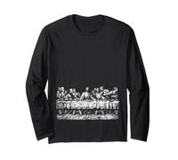 Ultima Cena Gesù Gesù Crocifissione Vintage Christian Epic Maglia a Manica