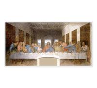 Ultima Cena II Poster di Leonardo da Vinci 100 x 50 cm Marrone Quadri Decorazione per pareti