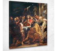Ultima Cena Peter Paul Rubens, ppr106 quadro stampato su tela, fine art, assemblato pronto da appendere 50x40 cm