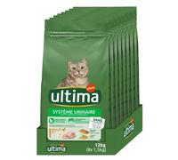 Ultima Crocchette per gatto protezione urinaria con pollo, confezione 8 x 1,5 kg