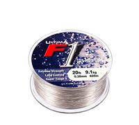 ULTIMA F1, Sea Fishing Line Unisex-Adult, Titanium, 0.38mm-20.0lb/9.1kg