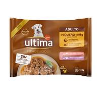 Ultima Fit & Delicious Mini Adult 44 x 100 g Umido per cane - Salmone e tacchino