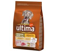 Ultima Medium / Maxi Adult con Manzo Crocchette per cani - Set %: 2 x 3 kg