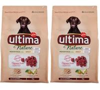 Ultima Nature Cibo per Cani Medium Maxi Adulti con Agnello, 3000g (Confezione da 2)