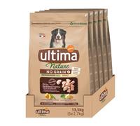 Ultima Nature No Grain Cibo per Cani Medium-Maxi senza Grano con Tacchino: Confezione da 5 x 2,7kg - Totale: 13,5kg