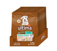 Ultima Taglia Piccola Light In Fat Pollo - Crocchette per cani - Confezione da 8 x 800g - Totale 6,4kg