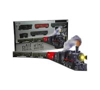 Ultimar Railway Set elettricamente - Locomotiva a Vapore, 4 Carri, Suono, Luce e Fumo - Locomotiva elettrica - 25 Parti
