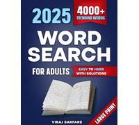 Ultimate 4000 + words Puzzle Book for Adults: 120+ Large Print Word Search, Crossword, Maze, Unscramble Words & More