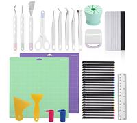 Ultimate Accessories Bundle per Cricut Maker & All Explore Air, include kit di strumenti in vinile, strumenti per diserbo artigianali, set di rimozione, raschietto, spatola, raccoglitore di rottami,