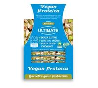 Ultimate Italia - Barretta vegan proteica al 27% - gusto pistacchio - 24x40g - senza glutine, senza lattosio, 100% vegetale