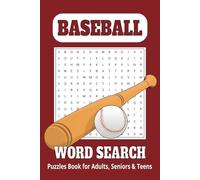 Ultimate Baseball Word Search Puzzle Book: Fun & Relaxing Brain Exercises for Adults & Seniors: A Large Print 6x9 Puzzle Book for Adults, Seniors & Teens - Boost Memory, Reduce Stress & Have Fun!
